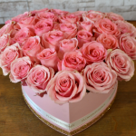 Box of Pink Roses