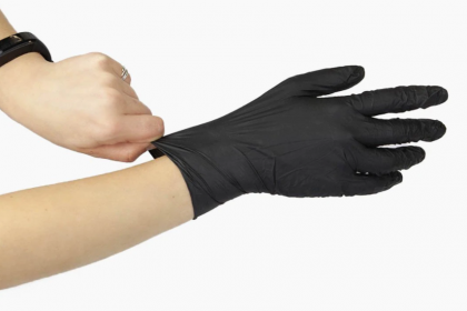 black nitrile gloves