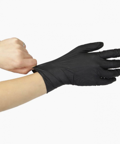 black nitrile gloves