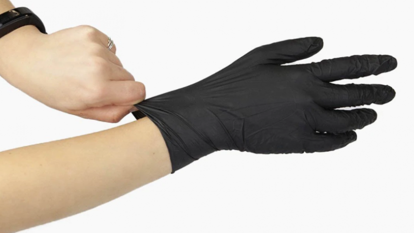 black nitrile gloves