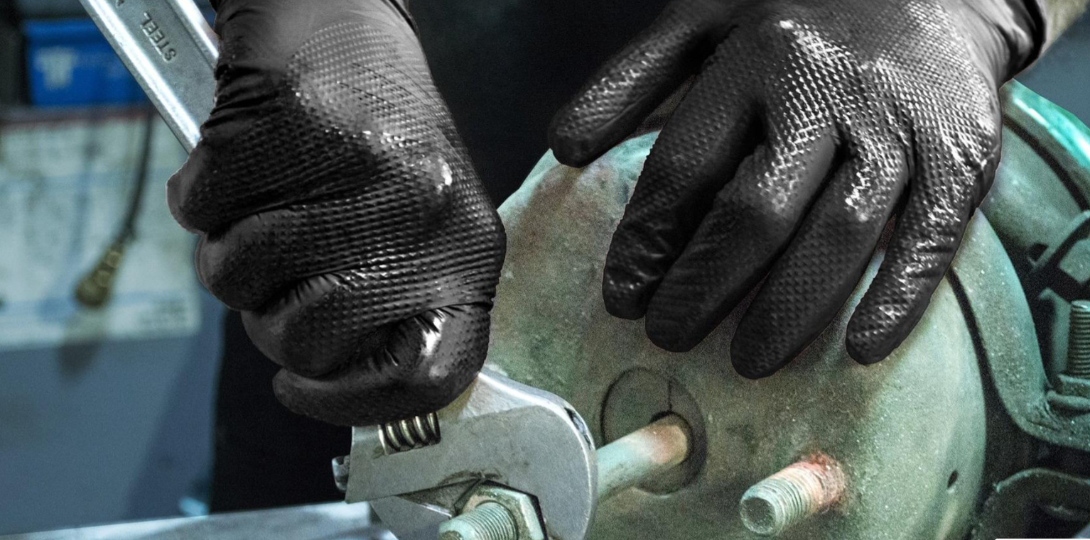 black nitrile gloves